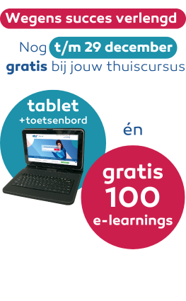 Gratis Tablet incl. toetsenbord bij inschrijving