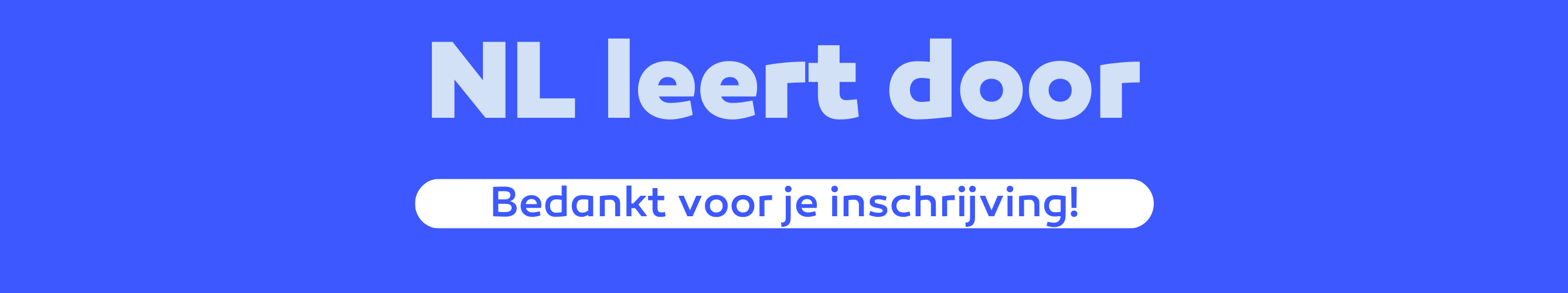 NLLD inschrijving succesvol