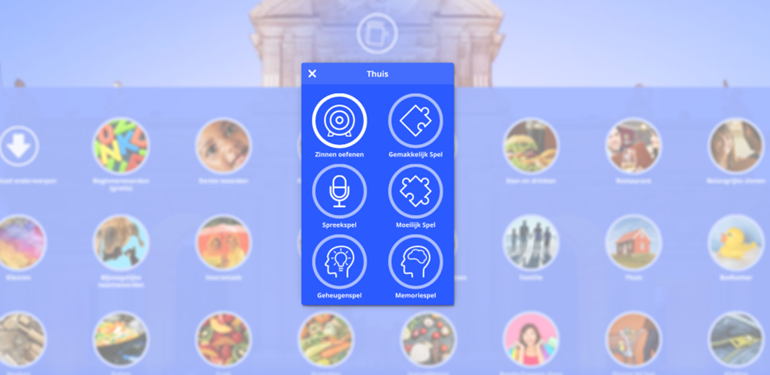 Interface spaans leren app. Leer Spaans door verschillende soorten oefeningen