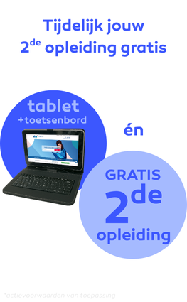 Gratis Tablet incl. toetsenbord bij inschrijving