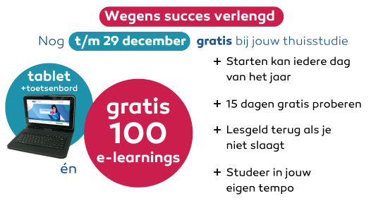 Gratis Tablet incl. toetsenbord bij inschrijving