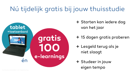 Gratis Tablet incl. toetsenbord bij inschrijving