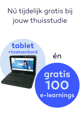 Gratis Tablet incl. toetsenbord bij inschrijving