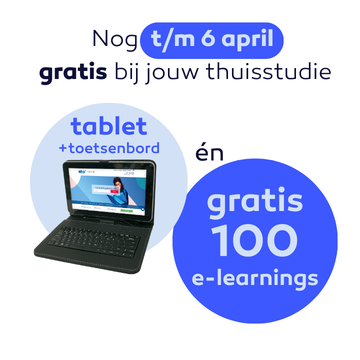 Gratis Tablet + toetsenbord bij elke inschrijving