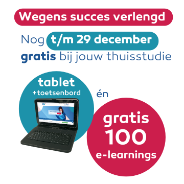 Gratis Tablet incl. toetsenbord bij inschrijving