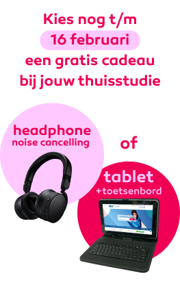 Gratis Tablet incl. toetsenbord bij inschrijving