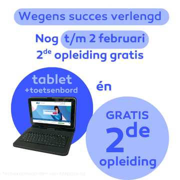 Gratis Tablet incl. toetsenbord bij inschrijving