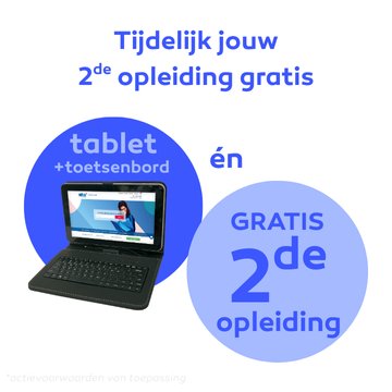 Gratis Tablet incl. toetsenbord bij inschrijving