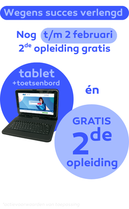Gratis Tablet incl. toetsenbord bij inschrijving