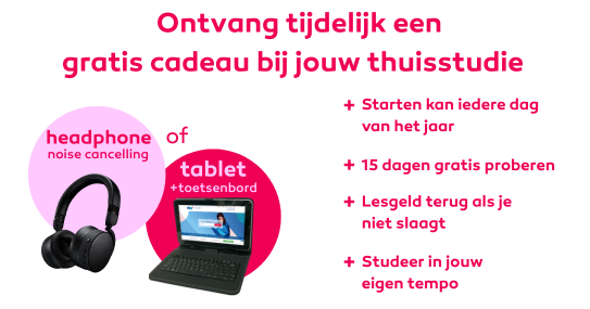 Gratis Tablet incl. toetsenbord bij inschrijving